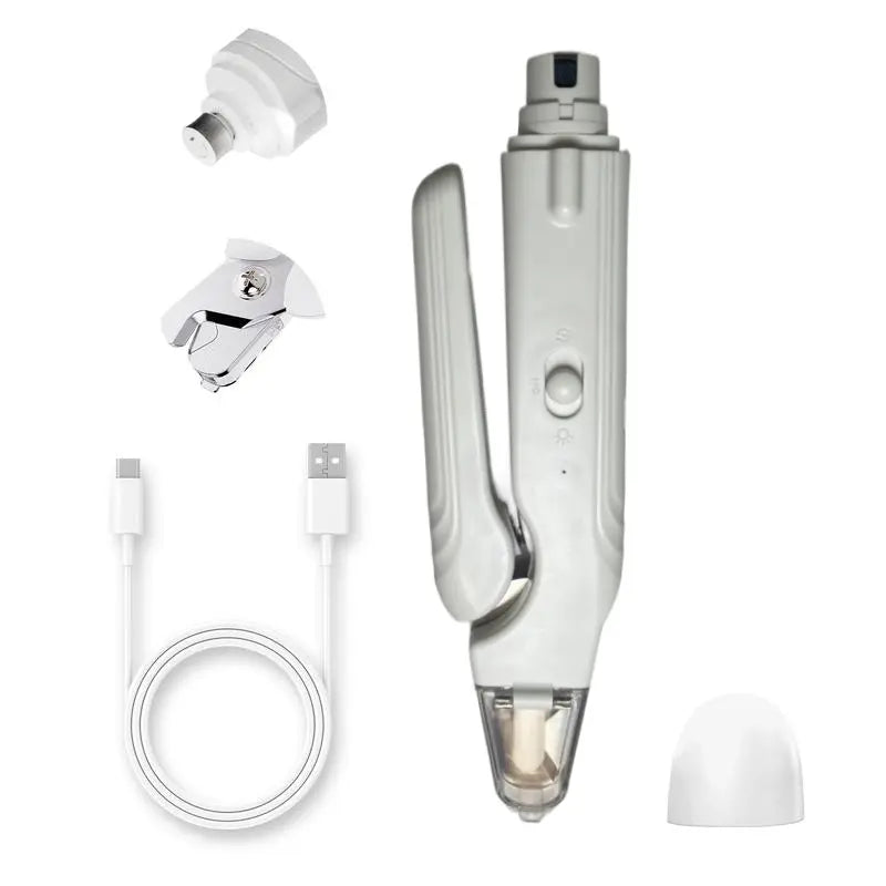 Petpetcut 2 Pro Electric Pet Nail Grinder and Trimmer Kit for Dogs and Cats, Rechargeable and Ultra Quiet, Ideal for Small and Large Breeds with 4-Hour Battery Life