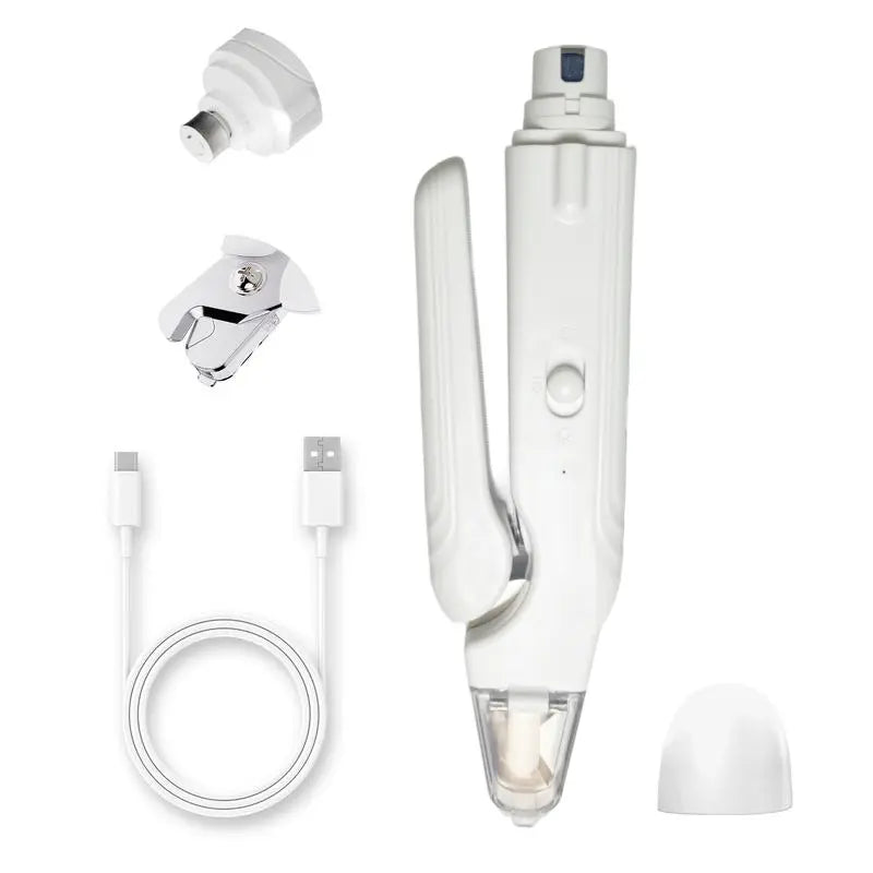Petpetcut 2 Pro Electric Pet Nail Grinder and Trimmer Kit for Dogs and Cats, Rechargeable and Ultra Quiet, Ideal for Small and Large Breeds with 4-Hour Battery Life